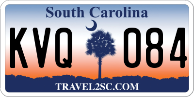 SC license plate KVQ084