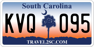SC license plate KVQ095