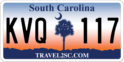 SC license plate KVQ117
