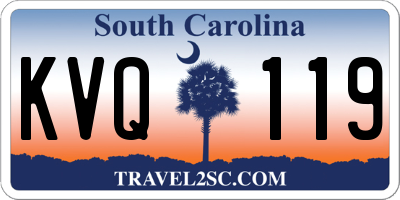 SC license plate KVQ119