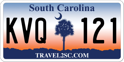 SC license plate KVQ121