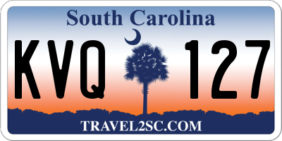 SC license plate KVQ127