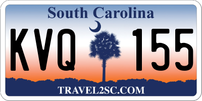 SC license plate KVQ155