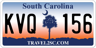 SC license plate KVQ156
