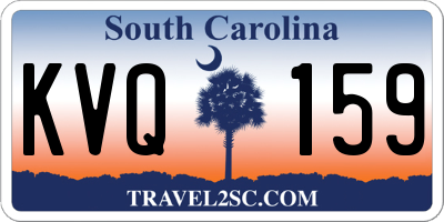 SC license plate KVQ159