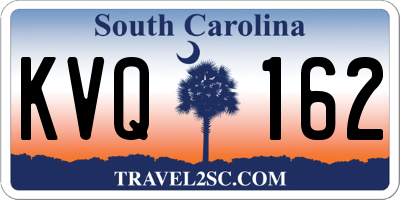 SC license plate KVQ162