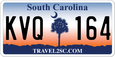 SC license plate KVQ164