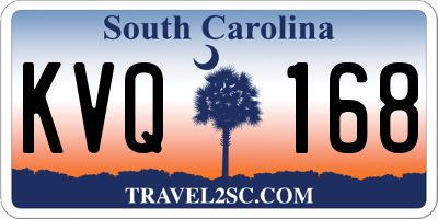 SC license plate KVQ168