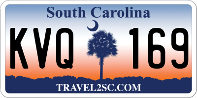 SC license plate KVQ169