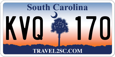 SC license plate KVQ170