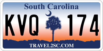 SC license plate KVQ174