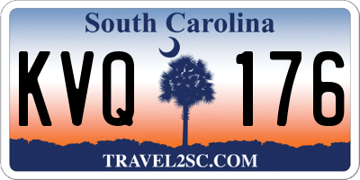 SC license plate KVQ176