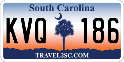 SC license plate KVQ186
