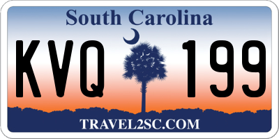 SC license plate KVQ199