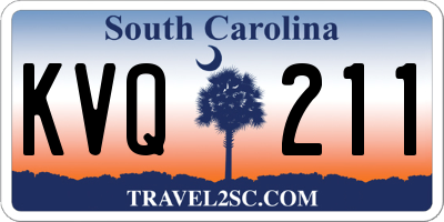 SC license plate KVQ211
