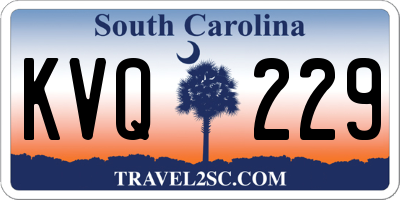 SC license plate KVQ229
