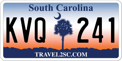 SC license plate KVQ241