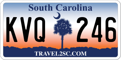 SC license plate KVQ246