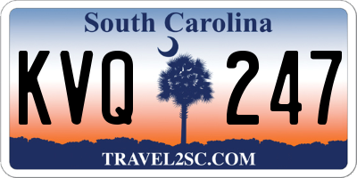 SC license plate KVQ247