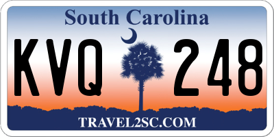 SC license plate KVQ248