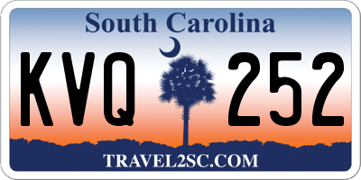 SC license plate KVQ252