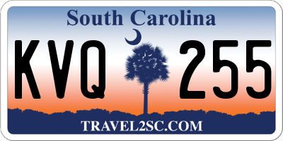 SC license plate KVQ255