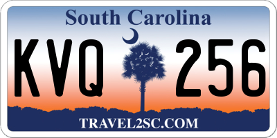 SC license plate KVQ256