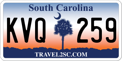 SC license plate KVQ259