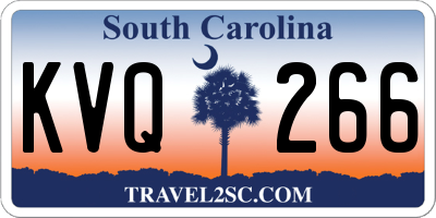 SC license plate KVQ266