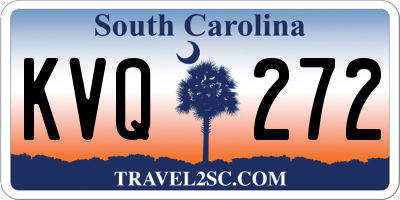 SC license plate KVQ272