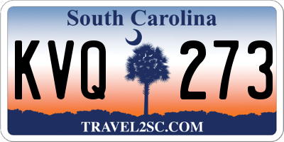 SC license plate KVQ273