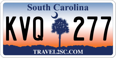 SC license plate KVQ277