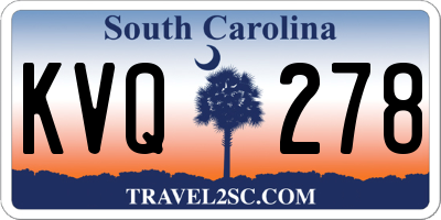 SC license plate KVQ278