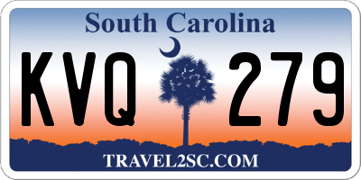 SC license plate KVQ279