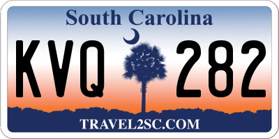 SC license plate KVQ282