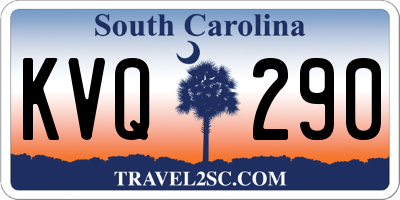 SC license plate KVQ290