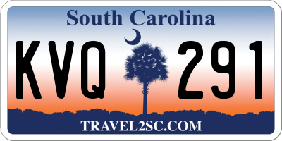 SC license plate KVQ291