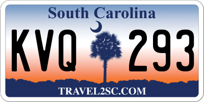 SC license plate KVQ293