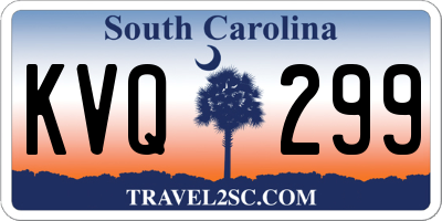 SC license plate KVQ299