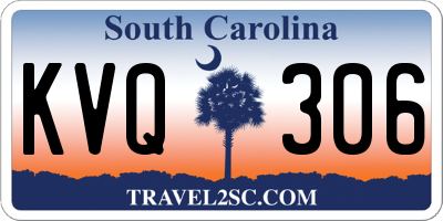 SC license plate KVQ306