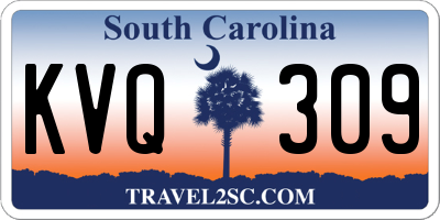 SC license plate KVQ309