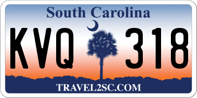 SC license plate KVQ318