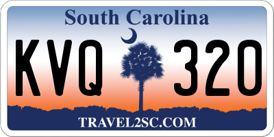 SC license plate KVQ320
