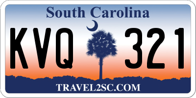 SC license plate KVQ321