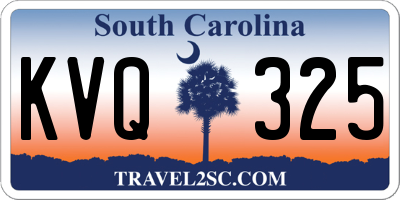 SC license plate KVQ325