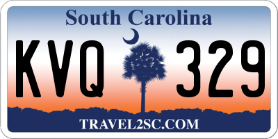 SC license plate KVQ329