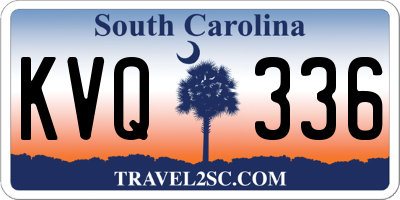 SC license plate KVQ336