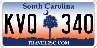 SC license plate KVQ340