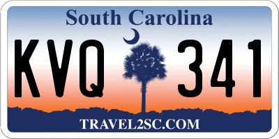 SC license plate KVQ341