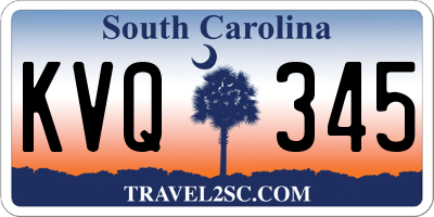 SC license plate KVQ345